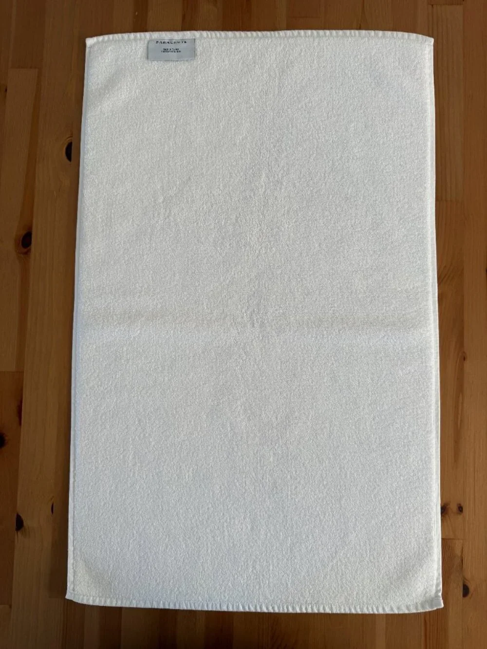 Parachute White Plush Bath Mat 100% Turkish Cotton